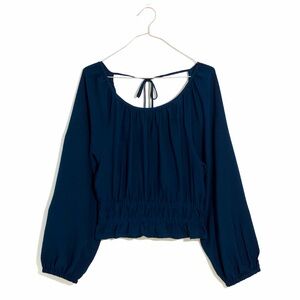 Madewell Twill Tie-Back Top